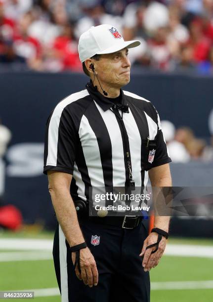 Referee Tony Corrente at NRG Stadium on September 10, 2017 in Houston, Texas.