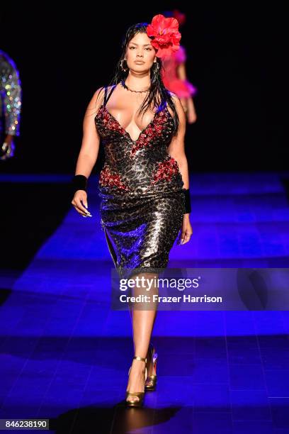 Model walks the runway for The Blonds fashion show during New York Fashion Week: The Shows at Gallery 1, Skylight Clarkson Sq on September 12, 2017...