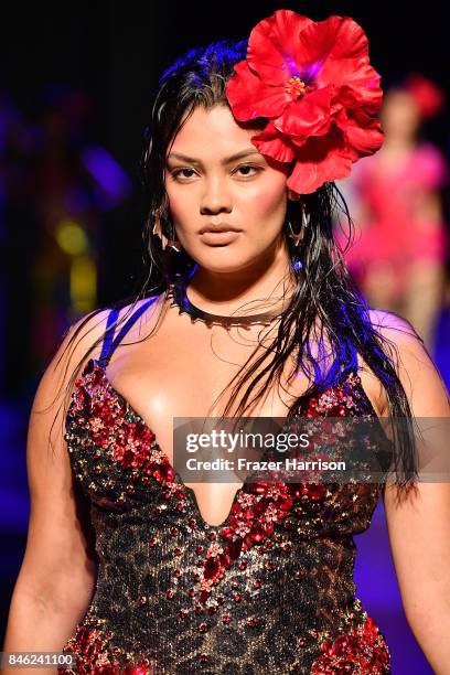 Model walks the runway for The Blonds fashion show during New York Fashion Week: The Shows at Gallery 1, Skylight Clarkson Sq on September 12, 2017...