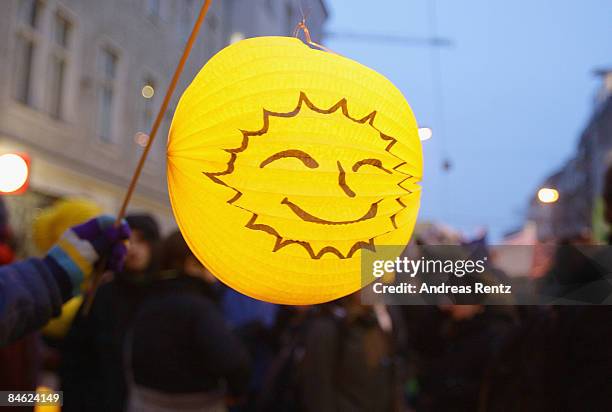 Protesters take part in a demonstration against nuclear power on February 4, 2009 in Berlin, Germany. Leading personalities out of the energy...