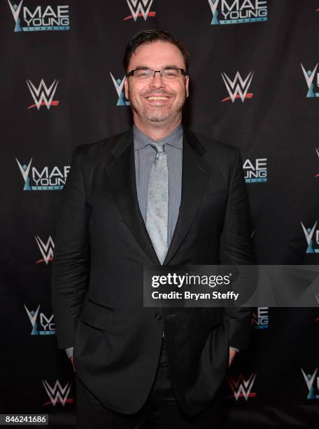 Announcer Mauro Ranallo appears on the red carpet of the WWE Mae Young Classic on September 12, 2017 in Las Vegas, Nevada.