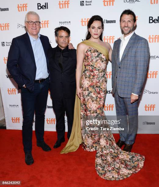 David Linde, director Sebastian Lelio, Daniela Vega and guest attend the 'A Fantastic Woman' premiere during the 2017 Toronto International Film...