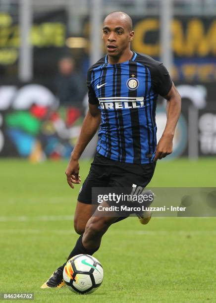 Joao Mario of FC Internazionale Milano in action during the Serie A match between FC Internazionale and Spal at Stadio Giuseppe Meazza on September...