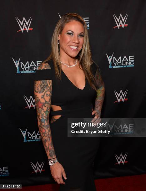 Mae Young Classic contestant Mercedes Martinez appear on the red carpet of the WWE Mae Young Classic on September 12, 2017 in Las Vegas, Nevada.