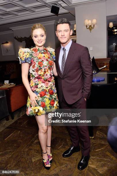 Bella Heathcote and Luke Evans at PROFESSOR MARSTON AND THE WONDER WOMEN premiere party hosted by GREY GOOSE Vodka and Soho House on September 12,...