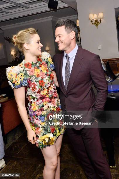Bella Heathcote and Luke Evans at PROFESSOR MARSTON AND THE WONDER WOMEN premiere party hosted by GREY GOOSE Vodka and Soho House on September 12,...