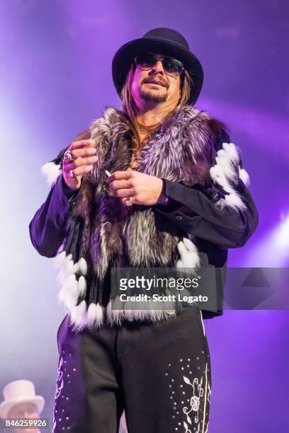Kid Rock performs the very first show at the new Little Caesars Arena on September 12, 2017 in Detroit, Michigan.