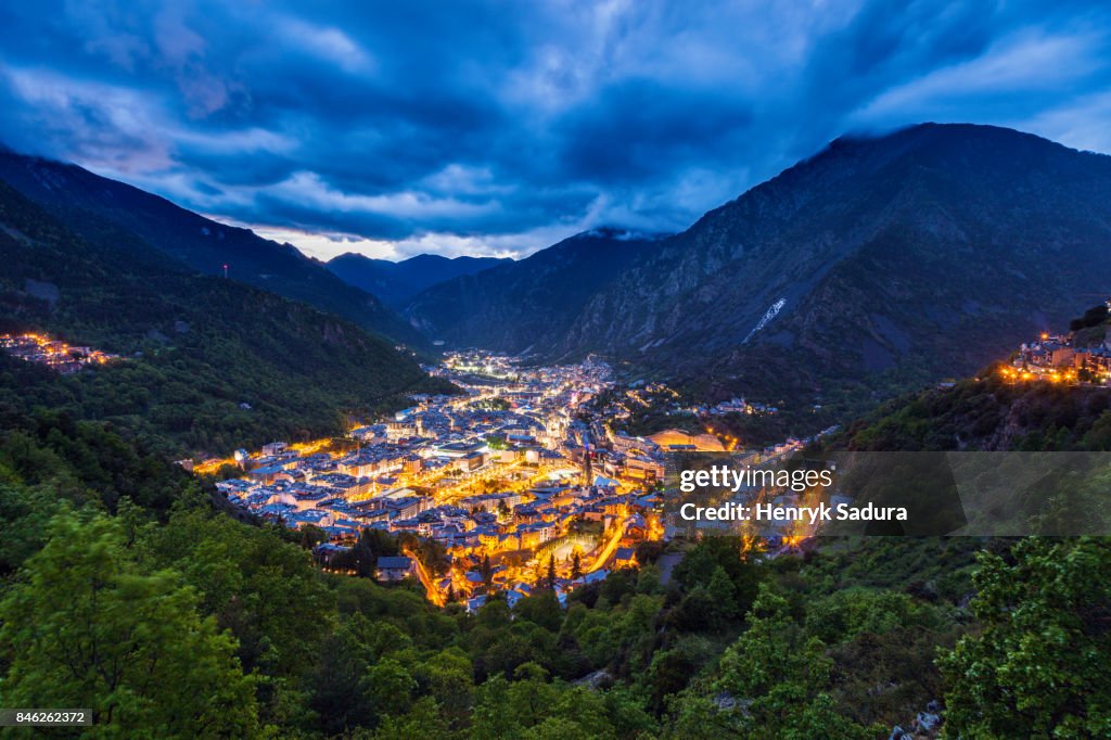 Panorama of Andorra la Vella