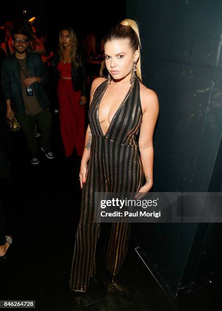 Chanel West Coast attends The Blonds fashion show during New York Fashion Week: The Shows at Gallery 1, Skylight Clarkson Sq on September 12, 2017 in...