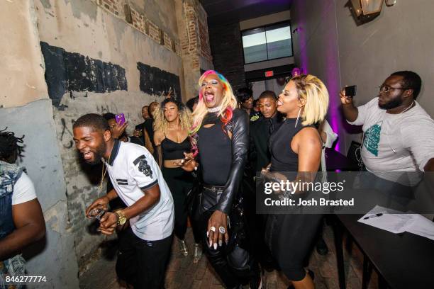 Big Freedia arrives at a screening of 'Big Freedia Bounces Back' airing Tuesdays on Fuse @ 10/9c at the Ace Hotel on September 12, 2017 in New...