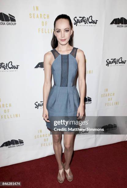 Ksenia Solo attends a screening of 'In Search Of Fellini' at Laemmle Monica Film Center on September 12, 2017 in Santa Monica, California.