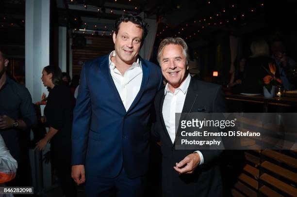 Vince Vaughn and Don Johnson attend "Brawl In Cell Block 99" Premiere Party Hosted By Cactus Club Cafe At First Canadian Place In partnership With...