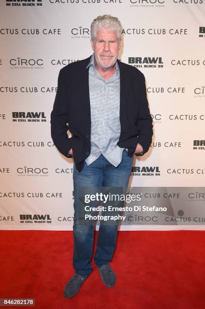 Ron Perlman attends "Brawl In Cell Block 99" Premiere Party Hosted By Cactus Club Cafe At First Canadian Place In partnership With CIROC at First...