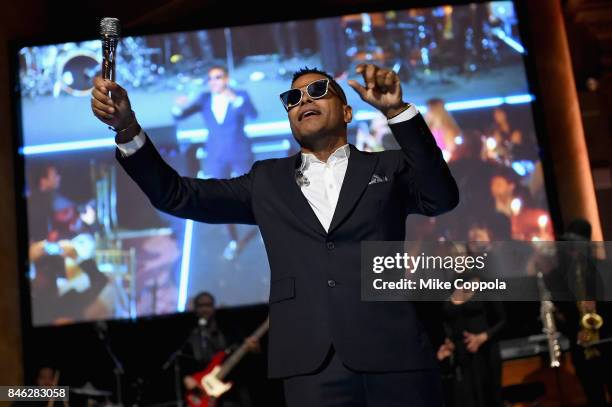 Maxwell performs onstage during Unitas Third Annual Gala Against Human Trafficking at Capitale on September 12, 2017 in New York City.