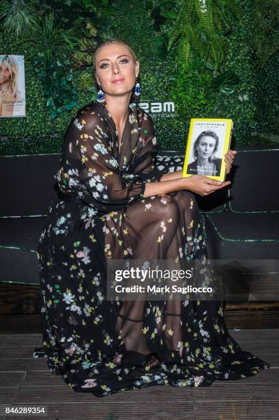 Pro Tennis Player Maria Sharapova attends Hamptons Magazine's Celebration with Cover Star Maria Sharapova at PHD Terrace at Dream Midtown on...