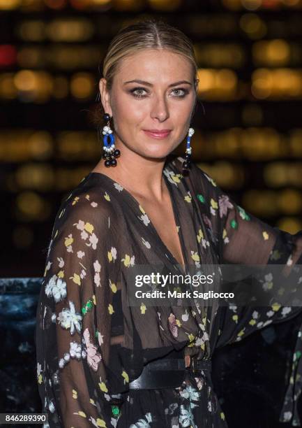 Pro Tennis Player Maria Sharapova attends Hamptons Magazine's Celebration with Cover Star Maria Sharapova at PHD Terrace at Dream Midtown on...