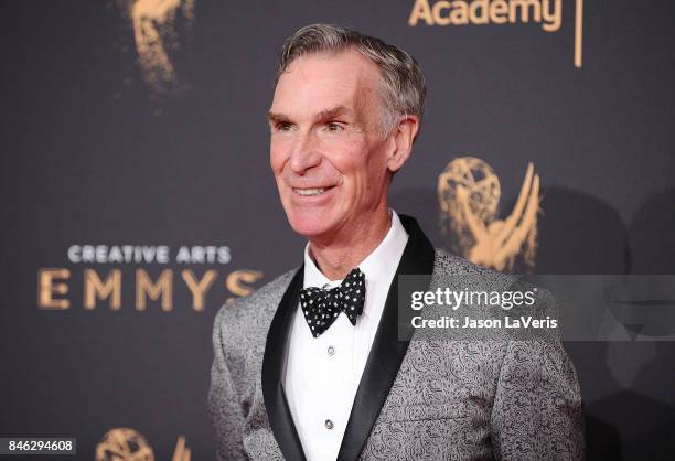 Bill Nye attends the 2017 Creative Arts Emmy Awards at Microsoft Theater on September 9, 2017 in Los Angeles, California.