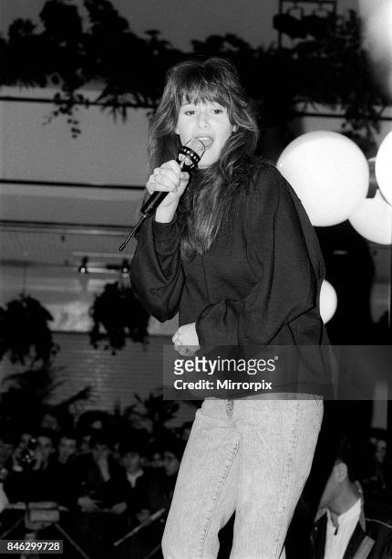 Tiffany Jan 1988, Pop star performed at Trocadero, 21st January 1988.