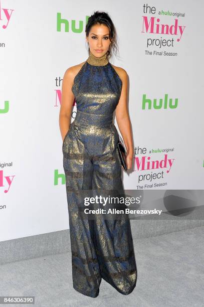 Actress Janina Gavankar attends Hulu's "The Mindy Project" final season premiere party at The London West Hollywood on September 12, 2017 in West...