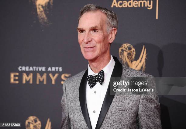 Bill Nye attends the 2017 Creative Arts Emmy Awards at Microsoft Theater on September 9, 2017 in Los Angeles, California.