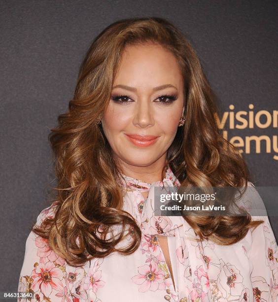 Actress Leah Remini attends the 2017 Creative Arts Emmy Awards at Microsoft Theater on September 9, 2017 in Los Angeles, California.