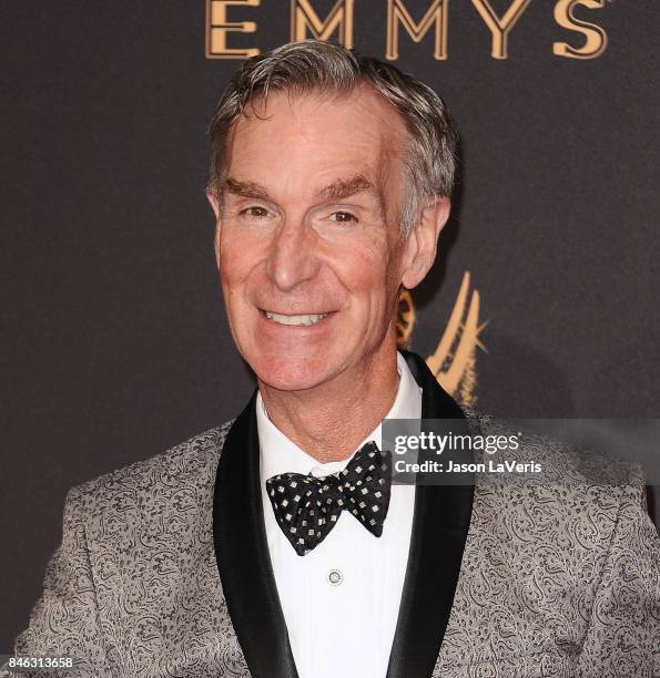 Bill Nye attends the 2017 Creative Arts Emmy Awards at Microsoft Theater on September 9, 2017 in Los Angeles, California.