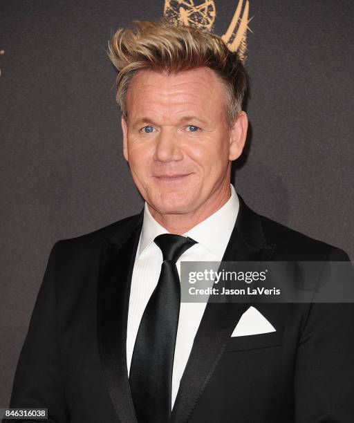 Chef Gordon Ramsay attends the 2017 Creative Arts Emmy Awards at Microsoft Theater on September 9, 2017 in Los Angeles, California.