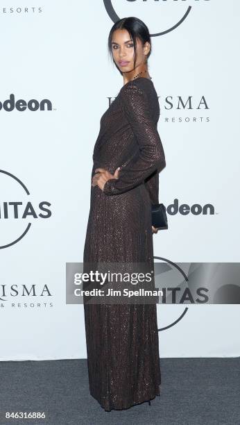 Model Daiane Sodre attends the 2017 Unitas Gala at Capitale on September 12, 2017 in New York City.