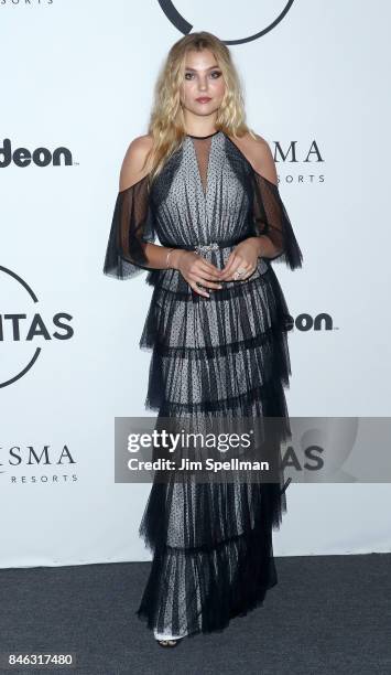 Model Rachel Hilbert attends the 2017 Unitas Gala at Capitale on September 12, 2017 in New York City.