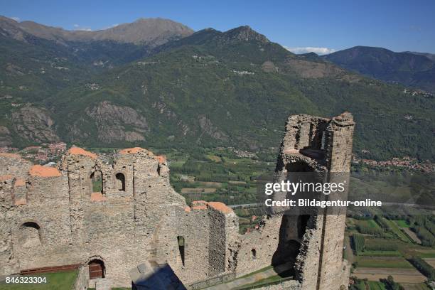 View Over Torre Della Bell' Alda of From Sacra Di San Michele To The Valle Die Susa. Piedmont. Italy.