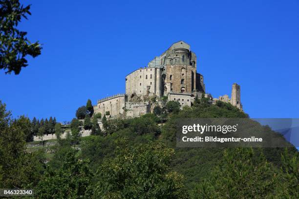 Sacra Di San Michele At The Valle Susa. Piedmont. Italy.
