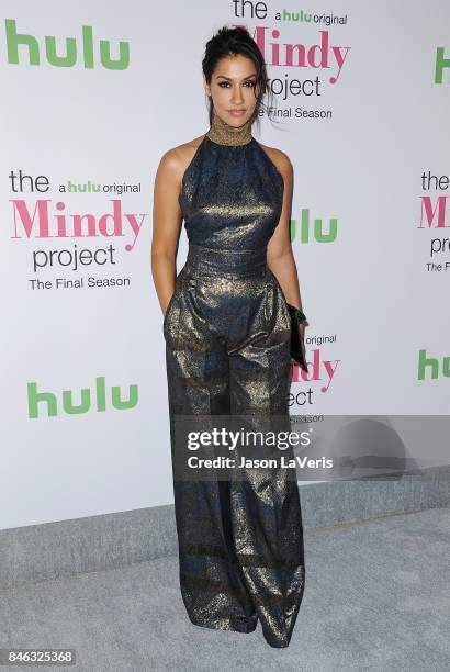 Actress Janina Gavankar attends "The Mindy Project" final season premiere party at The London West Hollywood on September 12, 2017 in West Hollywood,...