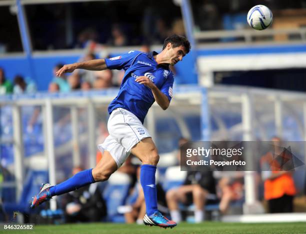 Pablo Ibanez of Birmingham City in action during the npower Championship match between Birmingham City and Peterborough United at St Andrew's stadium...
