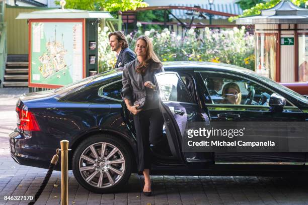 Princess Madeleine of Sweden attends the "The Invisibility Project" seminar hosted by My Great-Day foundation at Grona Lund on September 13, 2017 in...