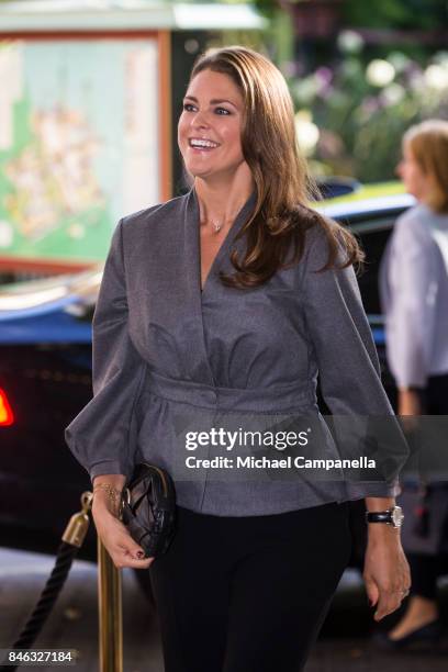 Princess Madeleine of Sweden attends the "The Invisibility Project" seminar hosted by My Great-Day foundation at Grona Lund on September 13, 2017 in...