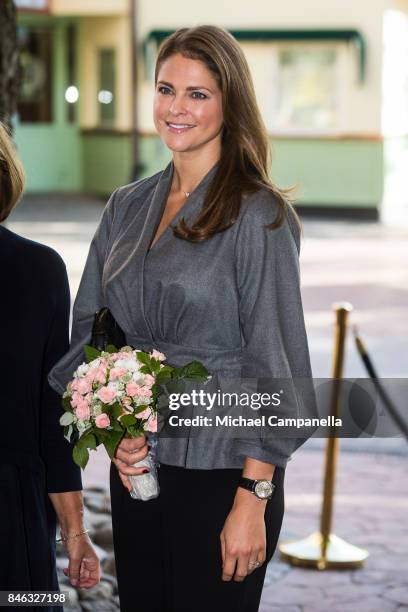 Princess Madeleine of Sweden attends the "The Invisibility Project" seminar hosted by My Great-Day foundation at Grona Lund on September 13, 2017 in...