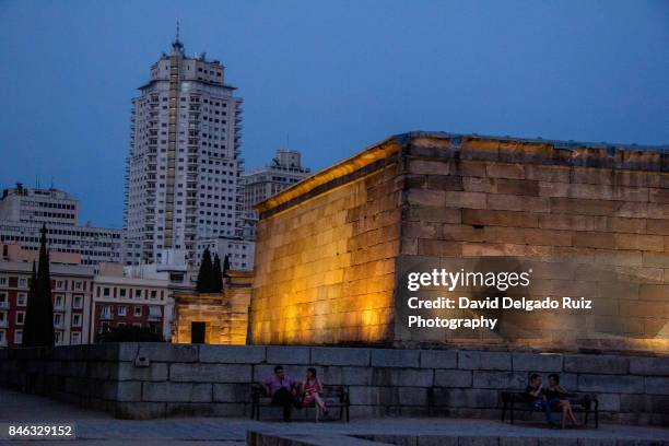 debod egyptian temple, madrid - david delgado ruiz foto e immagini stock