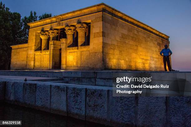 debod egyptian temple, madrid - david delgado ruiz stock-fotos und bilder