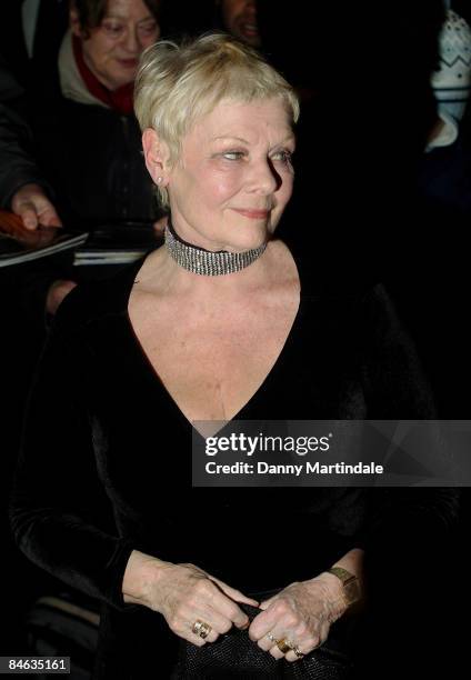 Judi Dench attends the London Critics' Circle Film Awards 2009 at the Grosvenor House Hotel on February 4, 2009 in London, England.