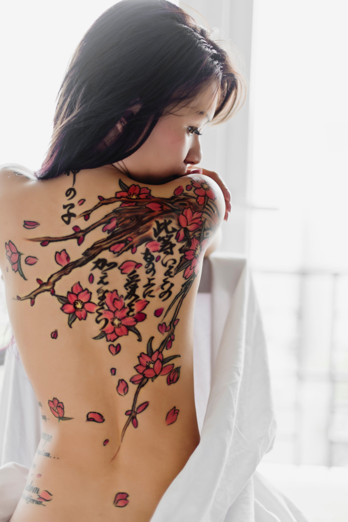 cherry blossoms tattoo