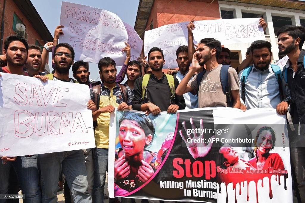 INDIA-KASHMIR-MYANMAR-UNREST-ROHINGYA-PROTEST