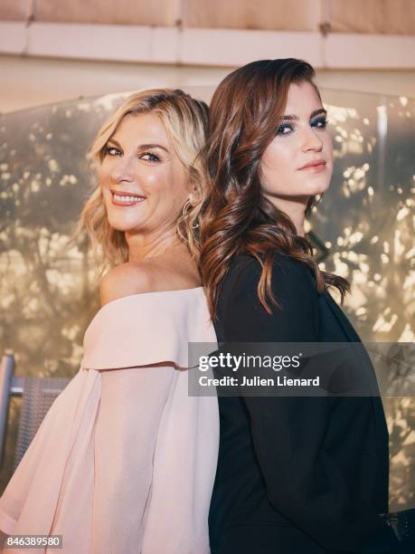 Actress Michele Laroque and her daughter Oriane Deschamps are photographed for Self Assignment on May 21, 2017 in Cannes, France.