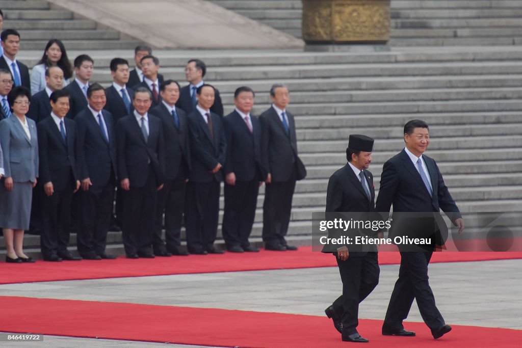 The Sultan Of Brunei, Hassanal Bolkiah Visits China