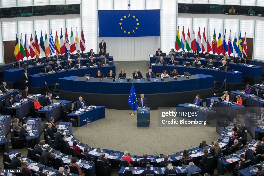 European Commission President Jean-Claude Juncker Delivers The State Of The Union Address