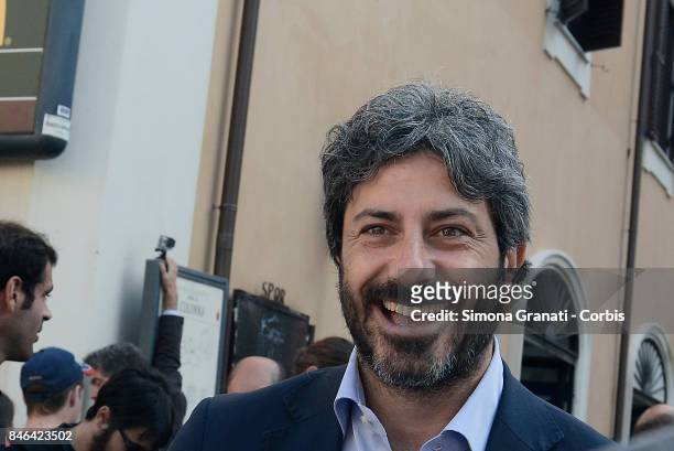 Deputy of the Movement 5 Stars Roberto Fico during the demonstration in Pantheon Square to solicit approval of a whistleblower law, against...