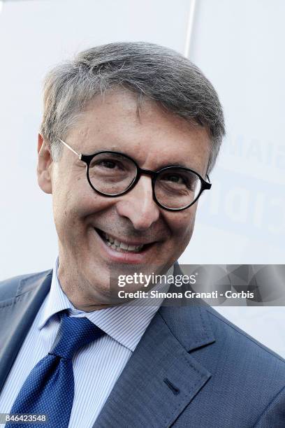 President of the National Anti-Corruption Authority Raffaele Cantone during the demonstration in Pantheon Square to solicit approval of a...