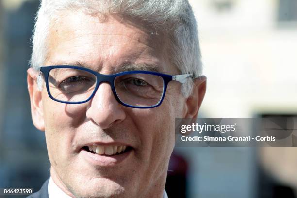 Member of Moviment five Stars Danilo Toninelli during the demonstration in Pantheon Square to solicit approval of a whistleblower law, against...