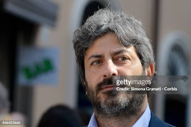 Deputy of the Movement 5 Stars Roberto Fico during the demonstration in Pantheon Square to solicit approval of a whistleblower law, against...