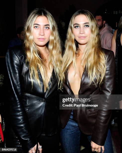 Allie Kaplan and Lexi Kaplan attend The Blonds After Party at Rose Bar at Gramercy Park Hotel on September 12, 2017 in New York City.