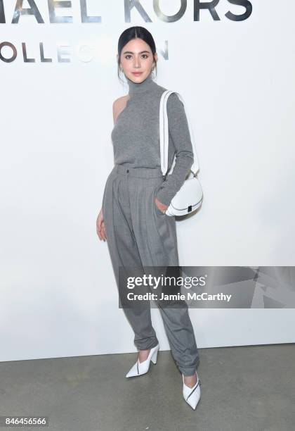 Davika Hoorne attends the Michael Kors Collection Spring 2018 Runway Show at Spring Studios on September 13, 2017 in New York City.